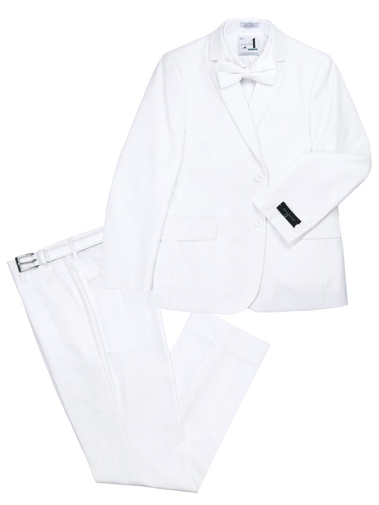 David Oliver 31179 Boy's Suit - Solid - White