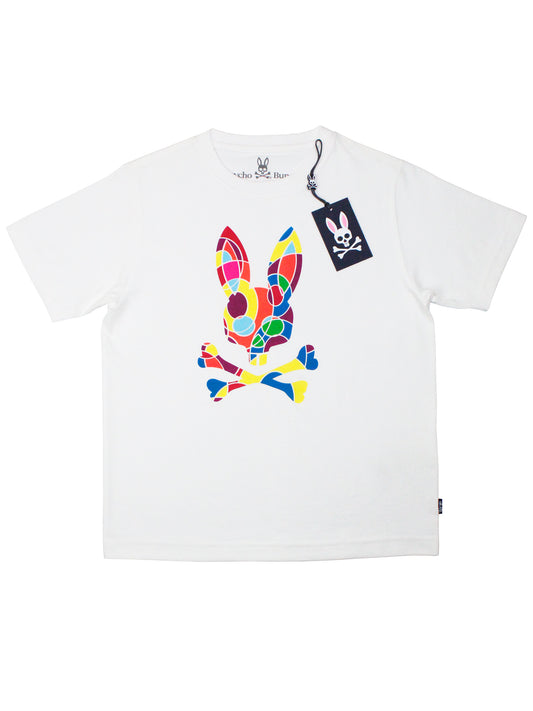 Psycho Bunny 33925 Boy's Short Sleeve - Tee - White