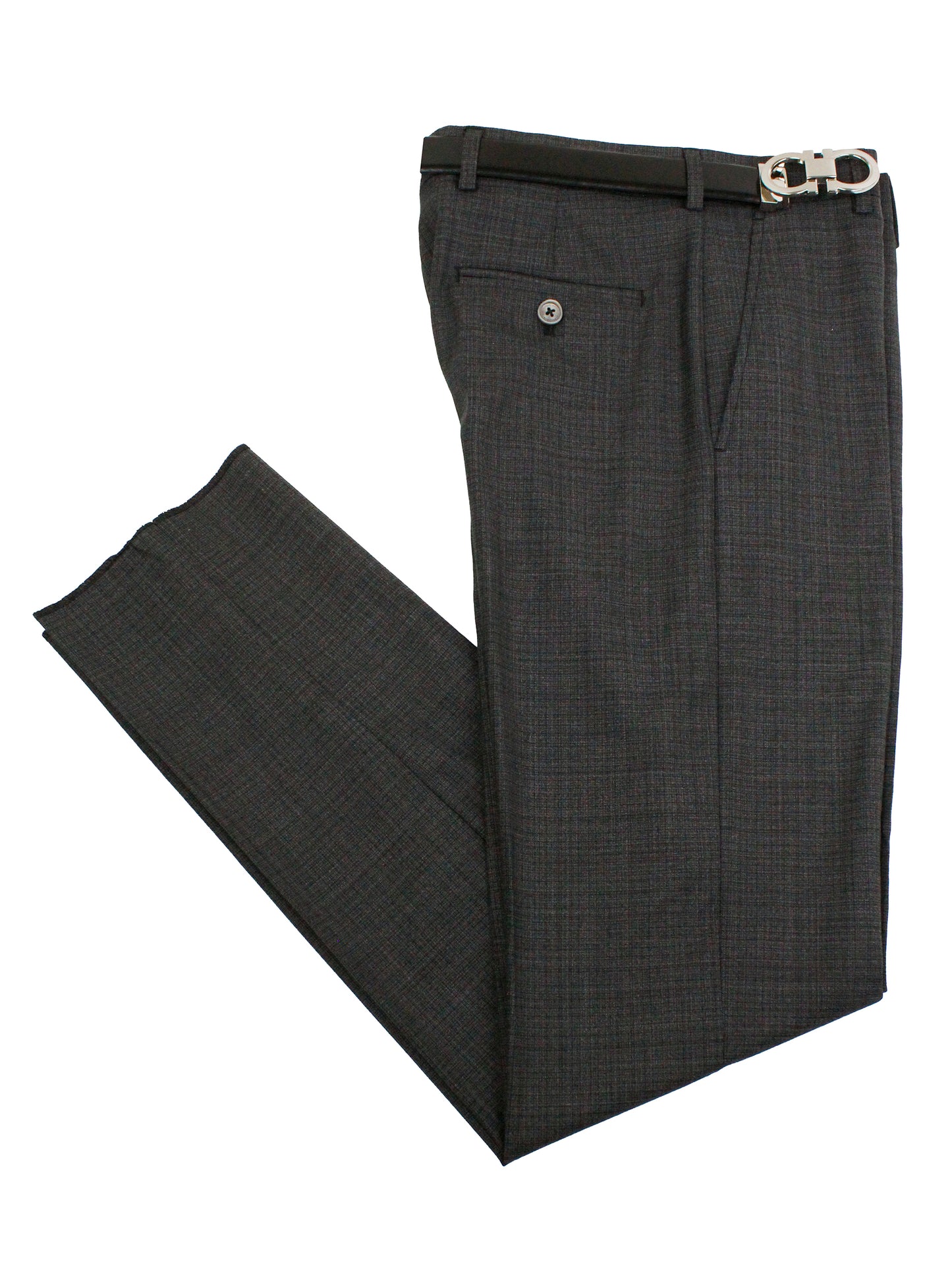 PinoPorte 35891 Boy's Suit - Plaid - Charcoal