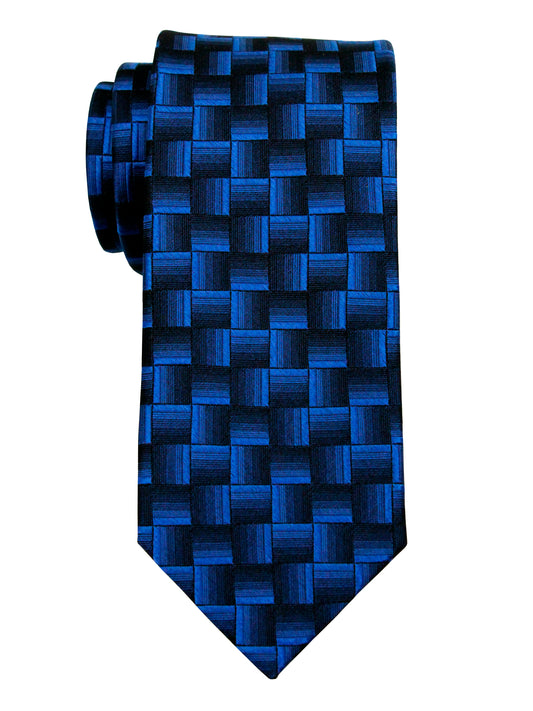 Enrico Sarchi 35985 Boy's Tie - Geo - Blue/Black