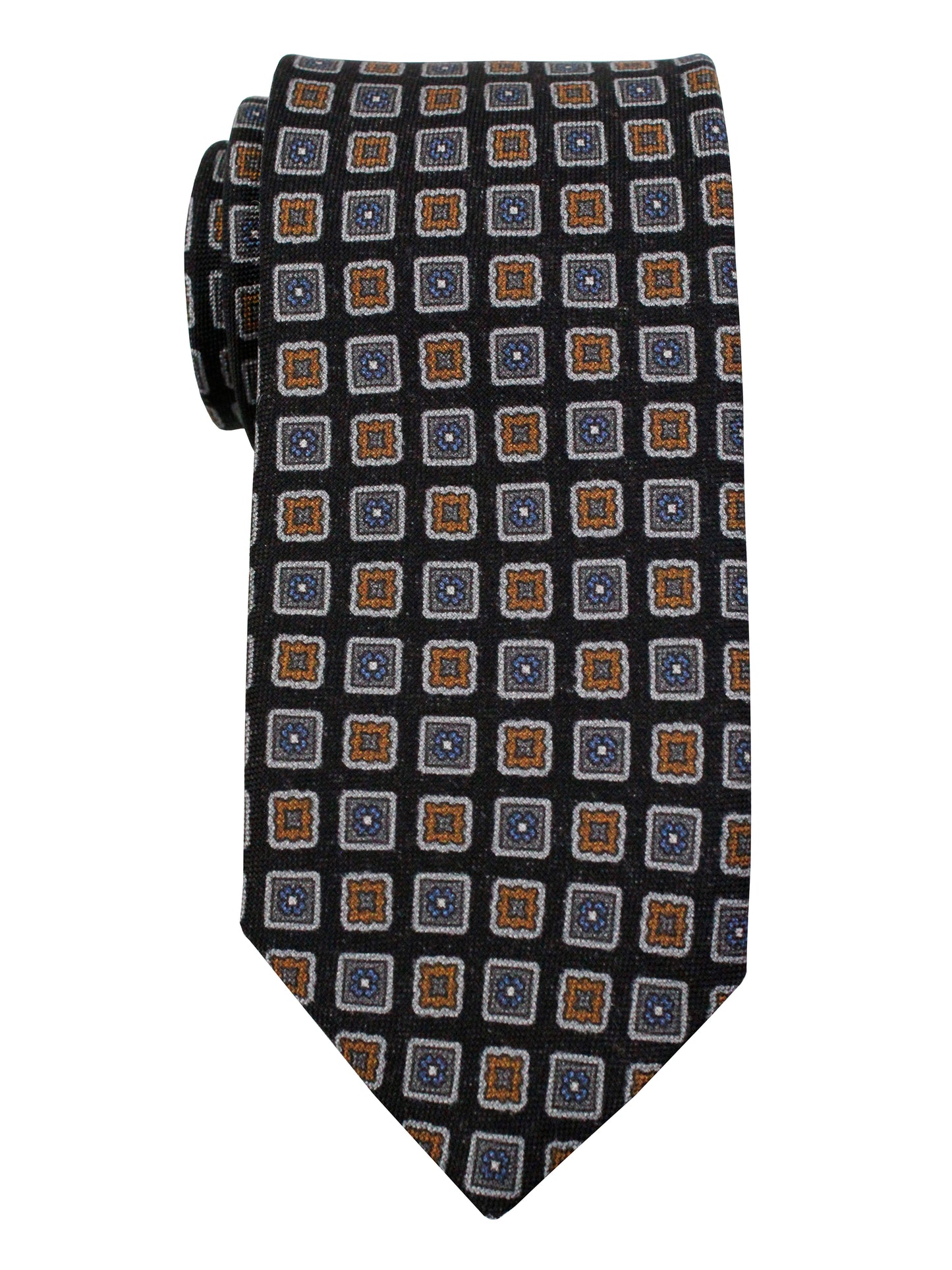 Dion 36080 Boy's Tie - Micro Neat- Black/Sand