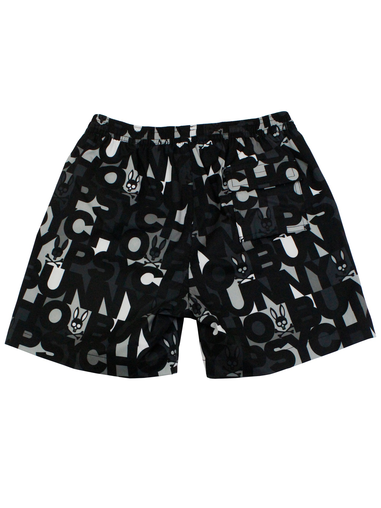 Psycho Bunny 36125 Boy's Swim Trunks - Bagh - Black