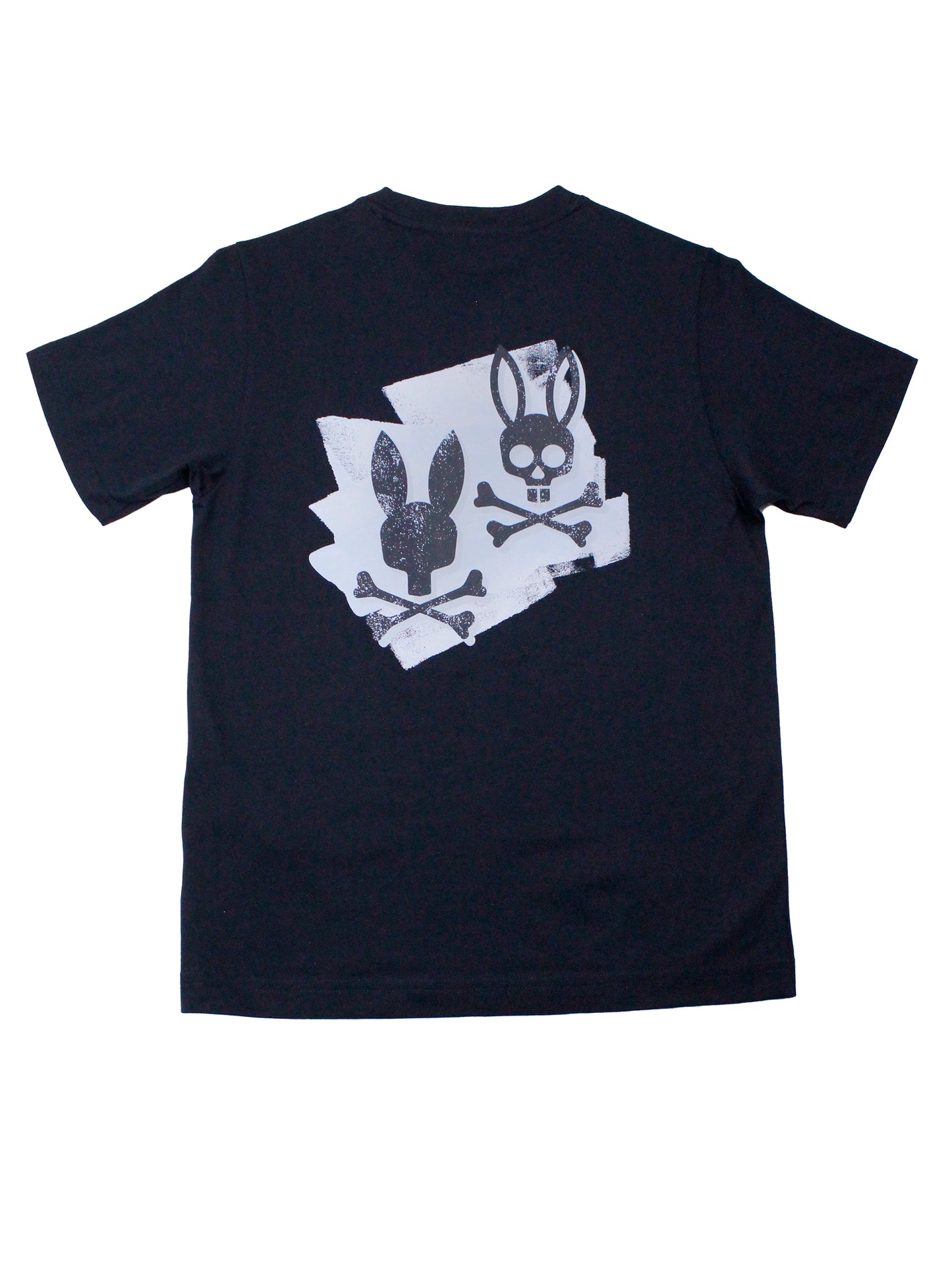 Psycho Bunny 36363 Boy's Short Sleeve Back Graphic Tee - Dolton - Navy