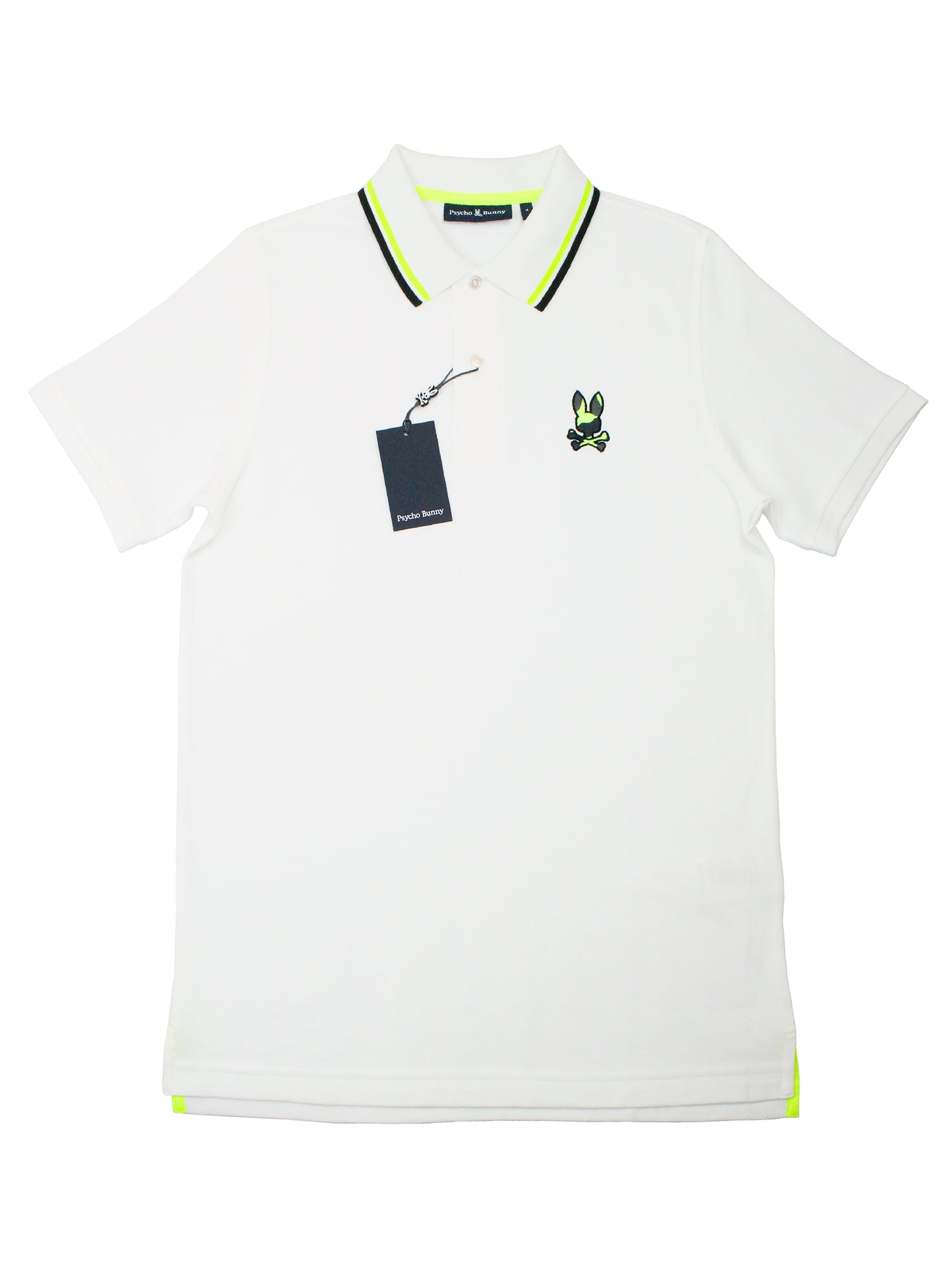 Psycho Bunny 36373 Young Men's Short Sleeve Pique Polo - White