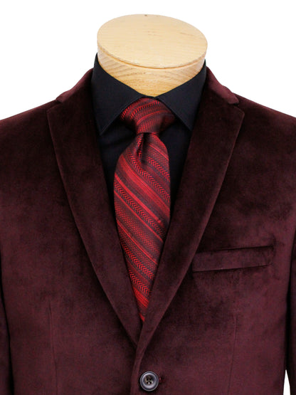 Michael Kors 36703 Boy's Sport Coat - Velvet - Burgundy