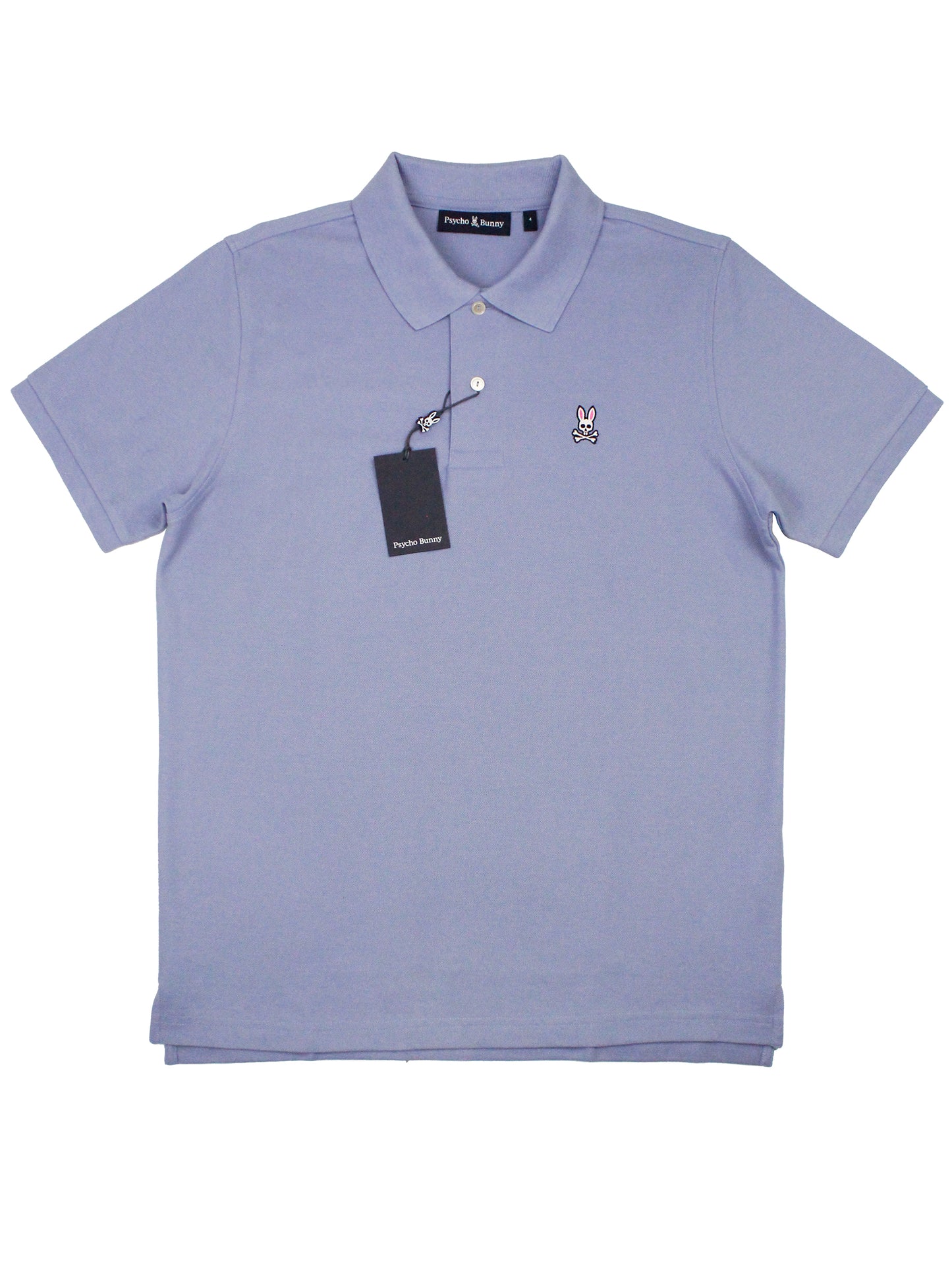 Psycho Bunny 36988 Young Men's Short Sleeve Polo - Classic Pique - Purple