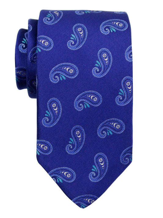 Dion 37047 Boy's Tie - Paisley Tear Drop - Royal/Teal