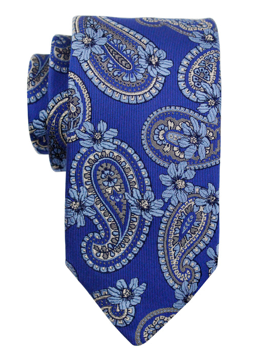 Dion 37051 Boy's Tie - Paisley Tear Drop - Royal/Sky