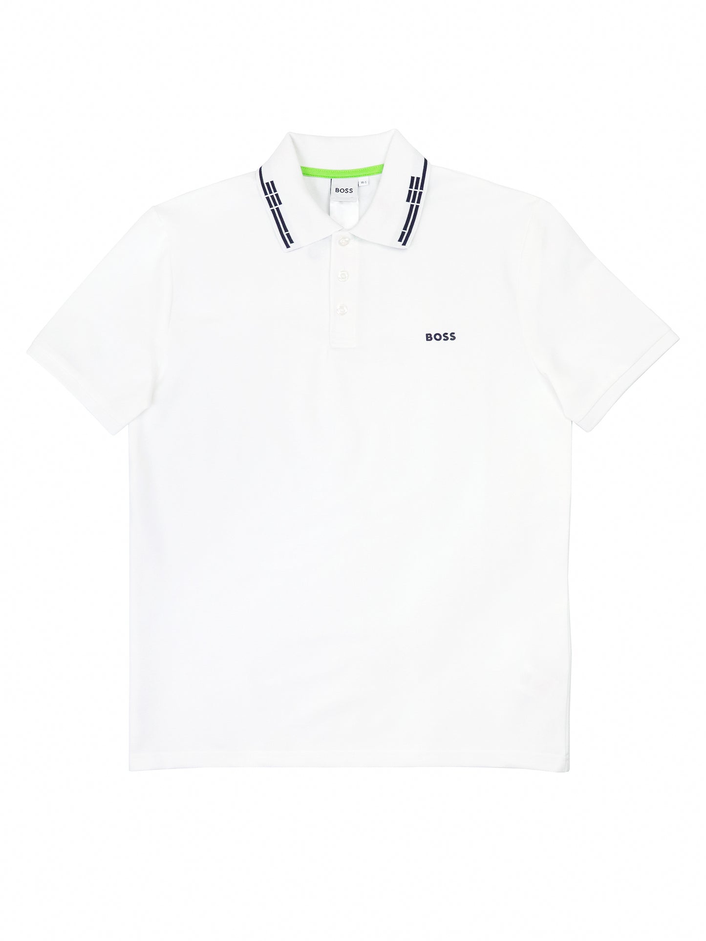 Boss 37261 Boy's Short Sleeve Polo - Solid - White