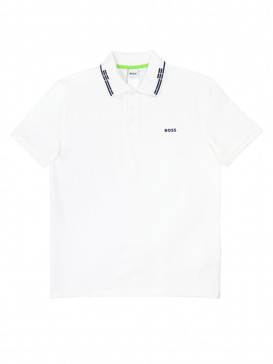 Boss 37261 Boy's Short Sleeve Polo - Solid - White