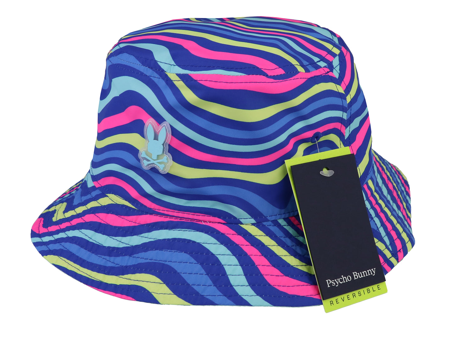 Psycho Bunny 37346 Boy's Reversible Bucket Hat - Clarkson - Royal Blue