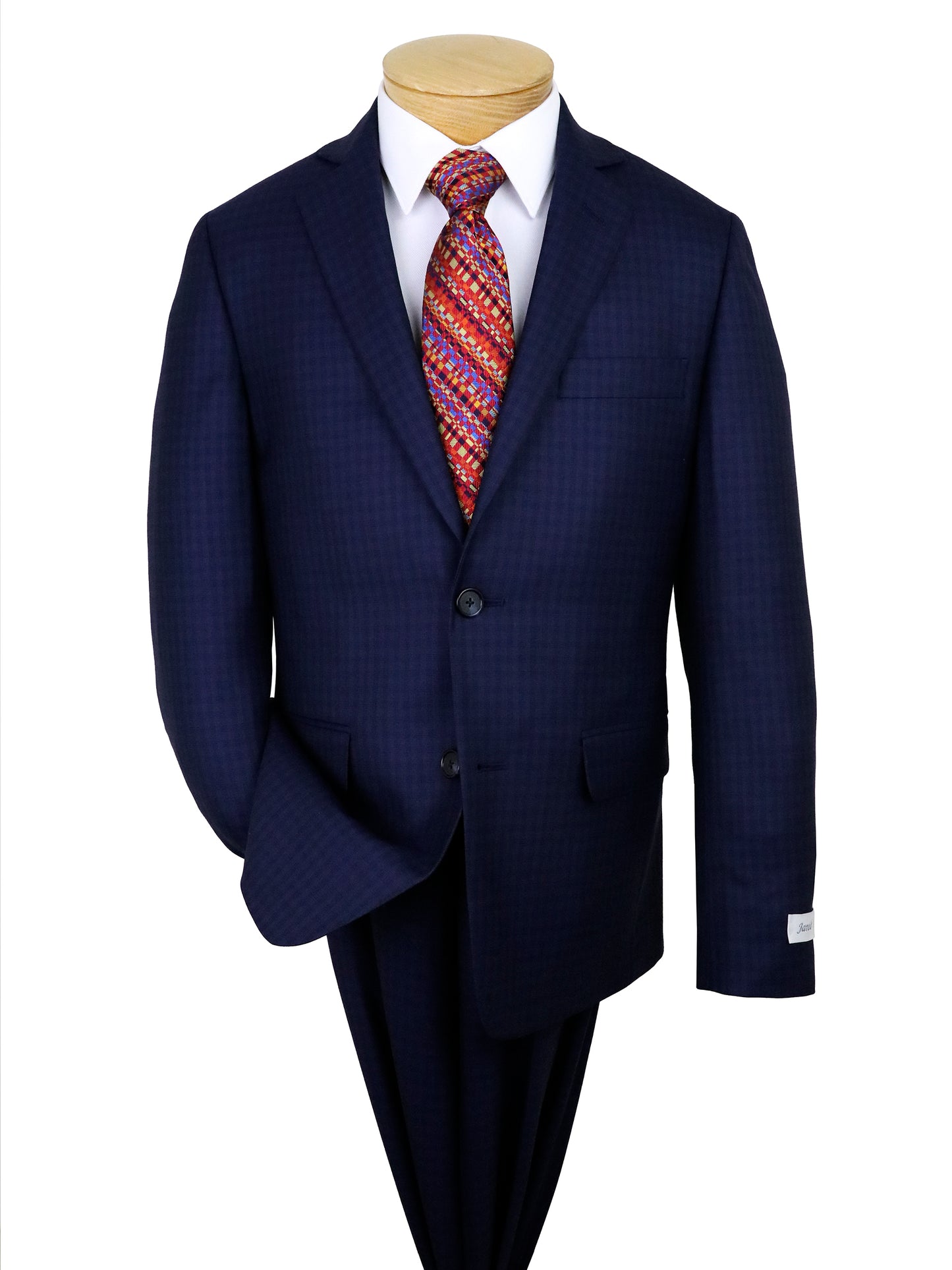 Jared Elliot 37444 Boy's Suit - Check - Navy