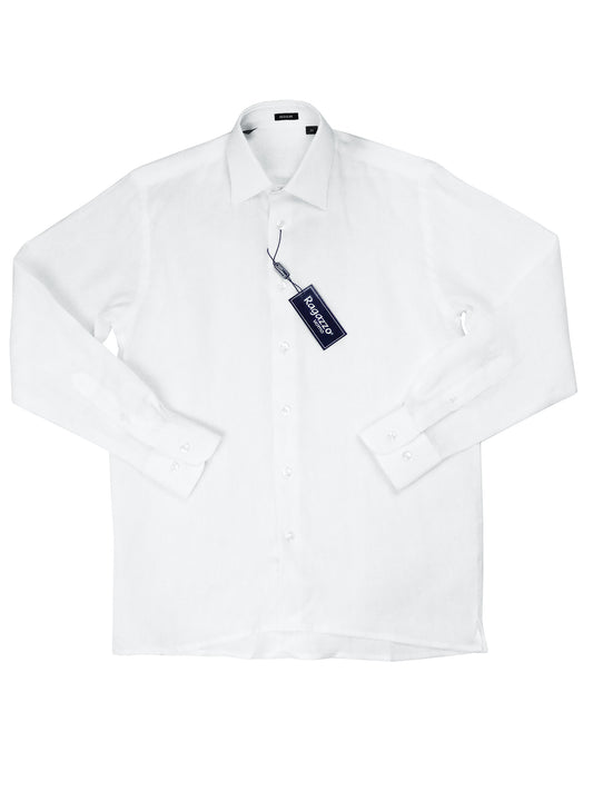 Ragazzo 37526 Boy's Dress Shirt - Linen - White