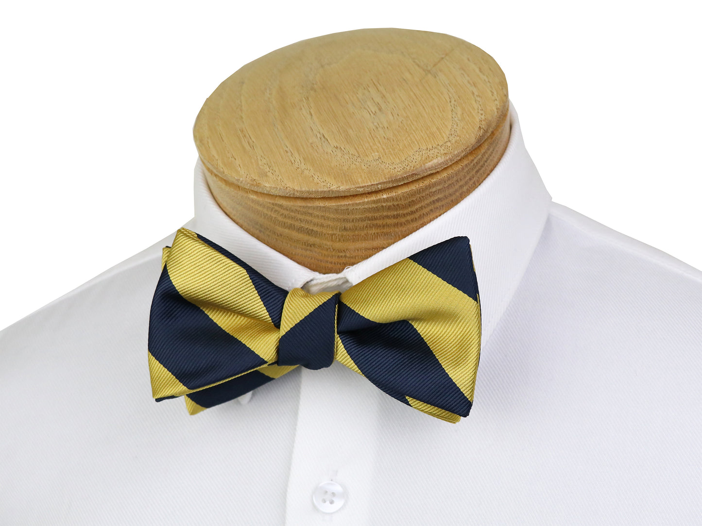 ScottyZ 37591 Young Men's Bow Tie - Stripe - Gold/Navy