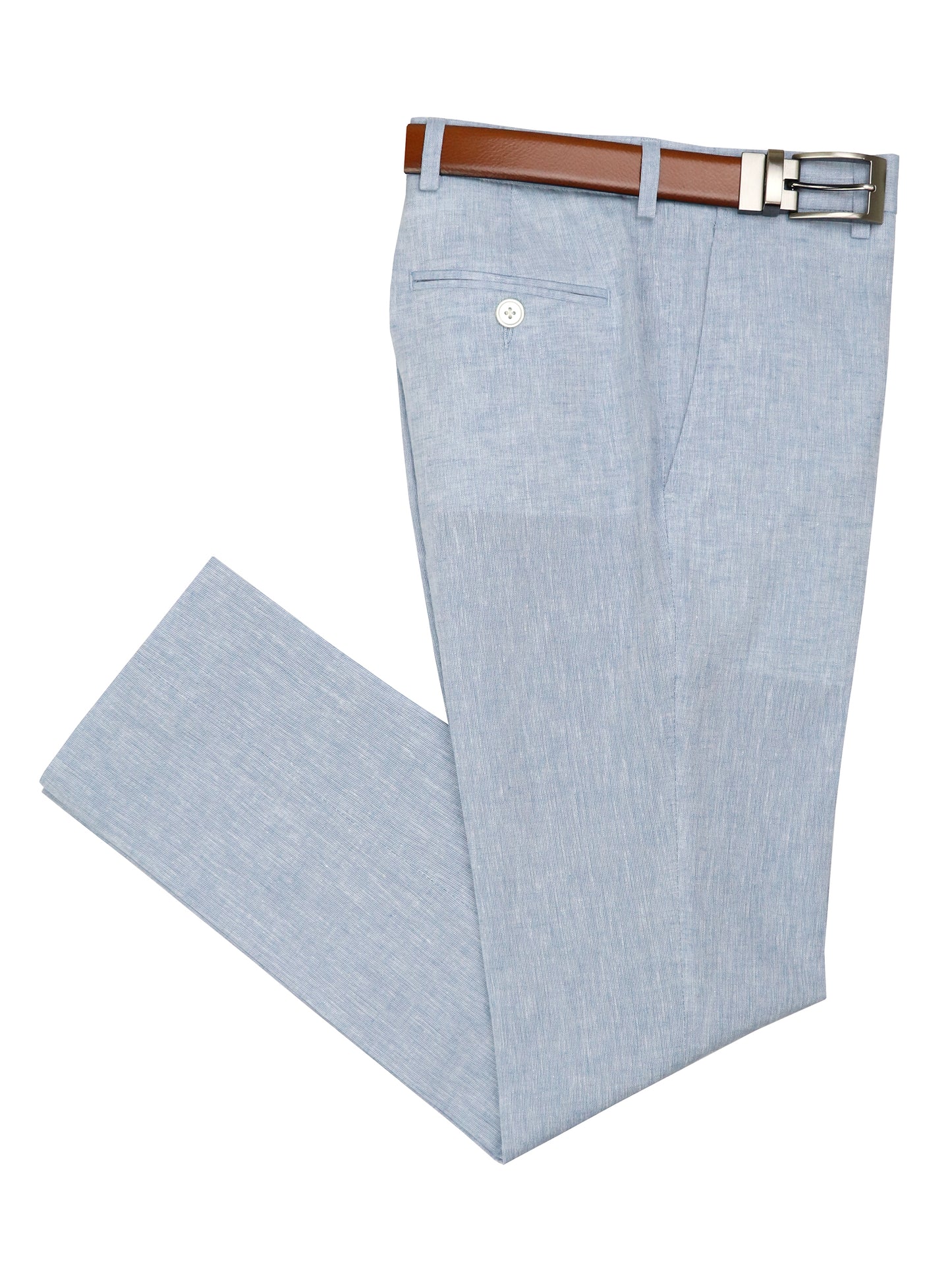 Tallia 37629 Boys' Dress Pants - Linen - Light Blue