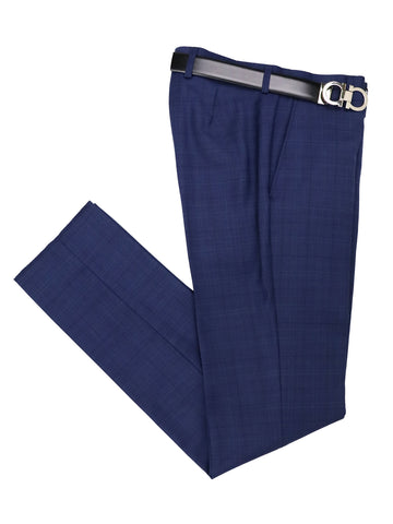 Image of Jared Elliot 37722 Boy's Suit - Plaid - Blue