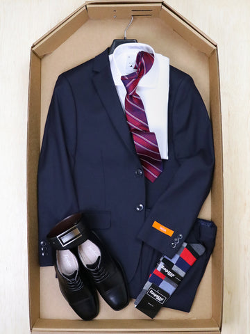 Image of Complete Navy Suit Outfit 37750