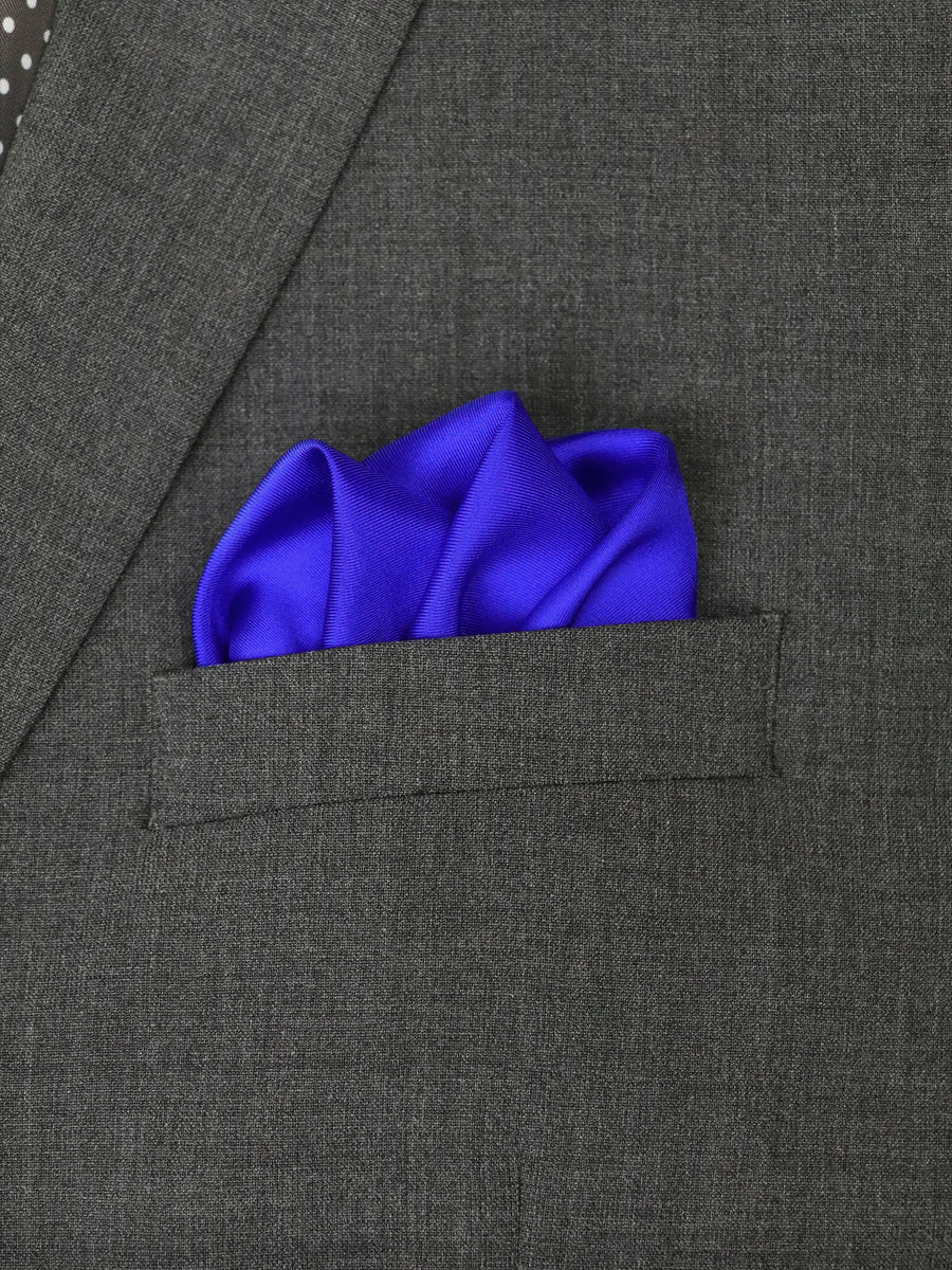 Heritage House 37768 Pocket Square - Solid - Royal