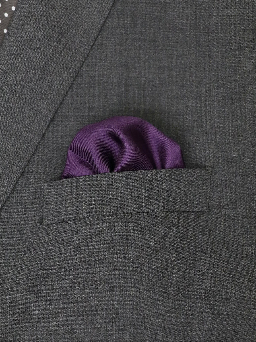 Heritage House 37770 Pocket Square - Solid - Plum