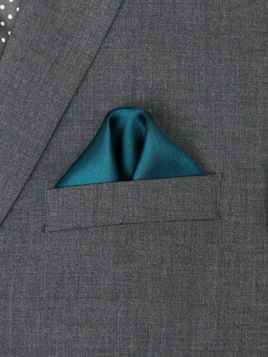 Heritage House 37774 Pocket Square - Solid - Dark Teal