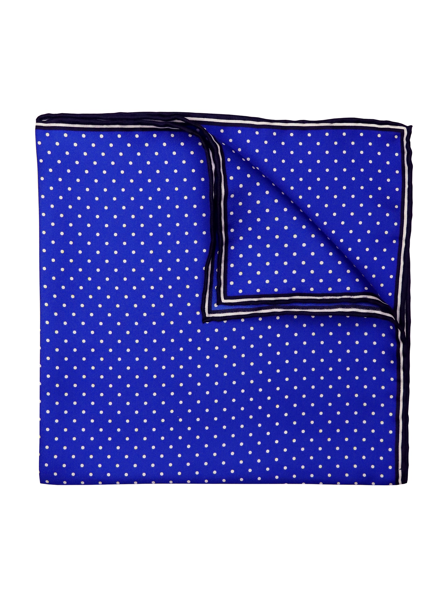 Heritage House 37777 Pocket Square - Polka Dot - Royal/White