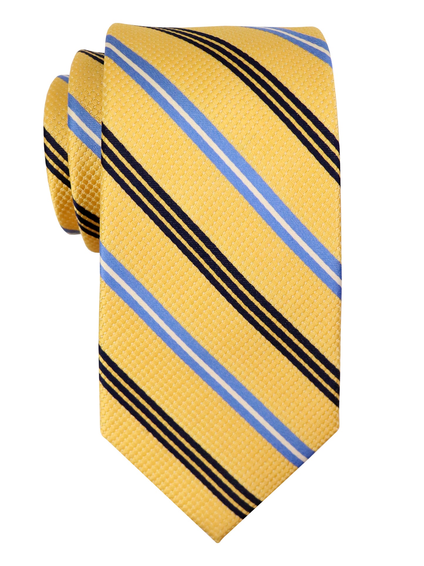 Tallia 37825 Boy's Tie - Stripe - Yellow/Blue