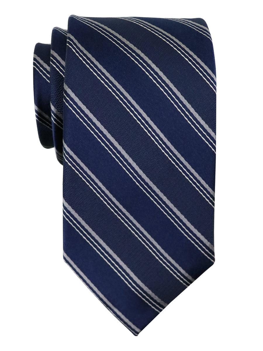 Michael Kors 37830 Boy's Tie - Stripe - Navy/Grey