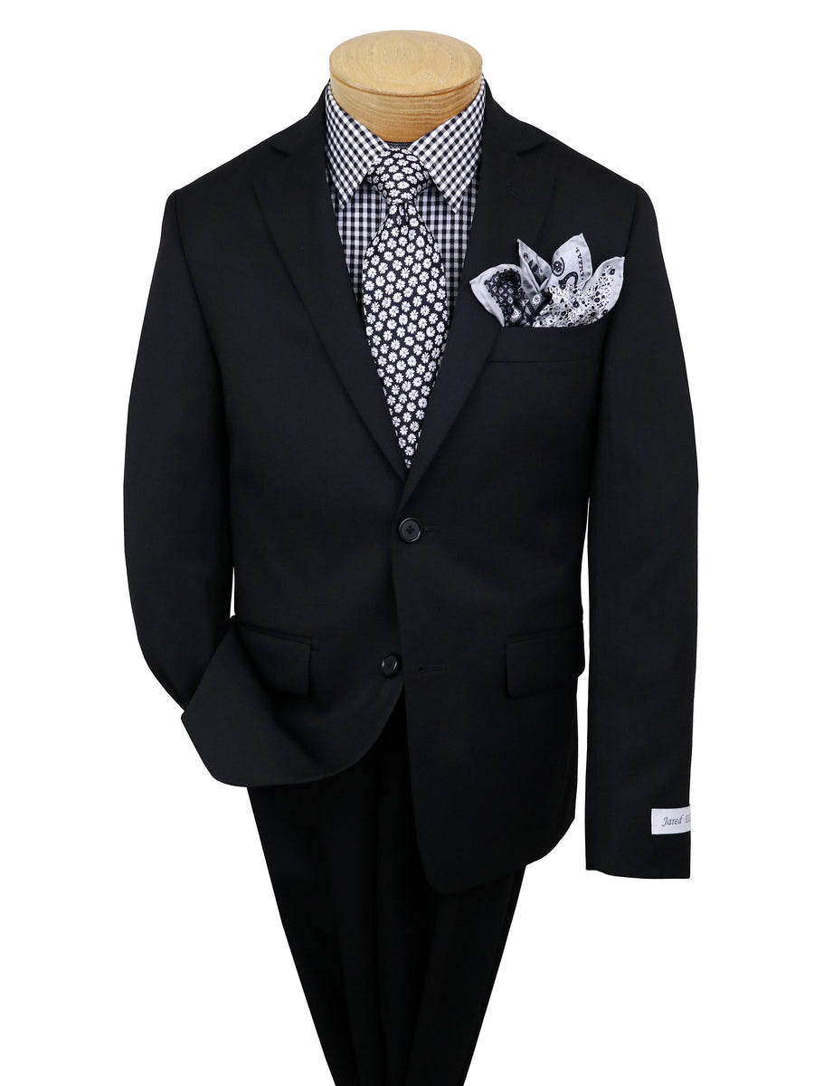 Jared Elliot 37860 Boy's Suit - Solid - Black