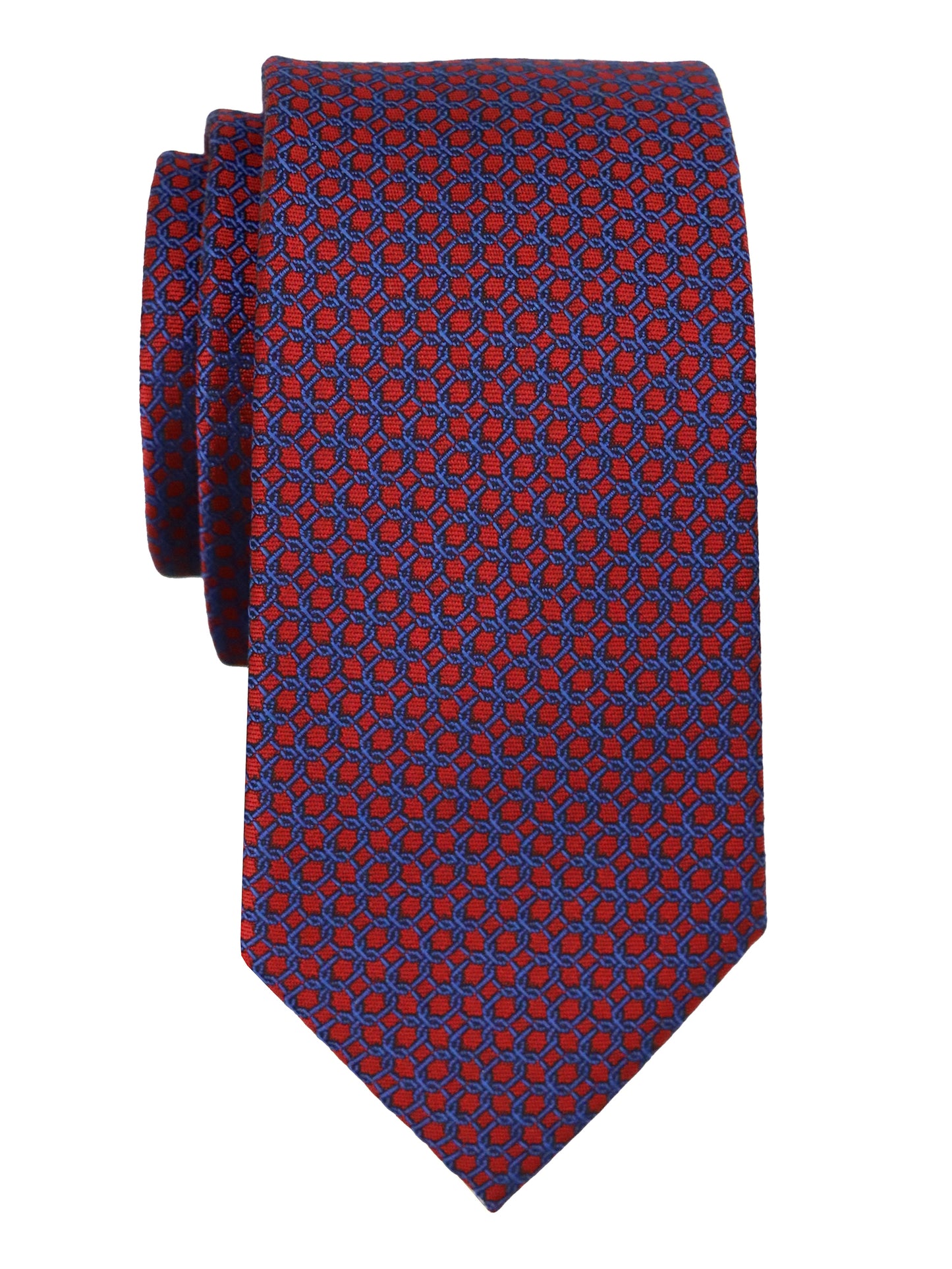 T.O. 37906 Boy's Tie - Neat - Cherry/Blue