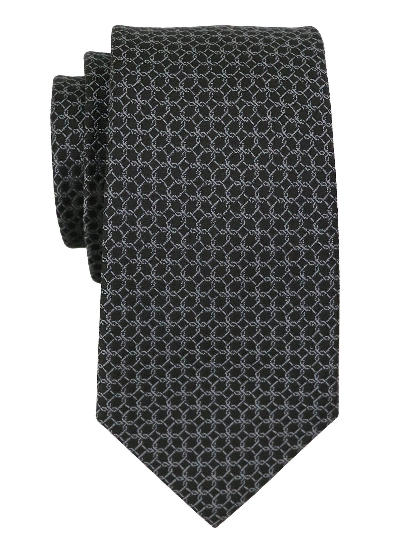 T.O. 37908 Boy's Tie - Neat - Black/Grey