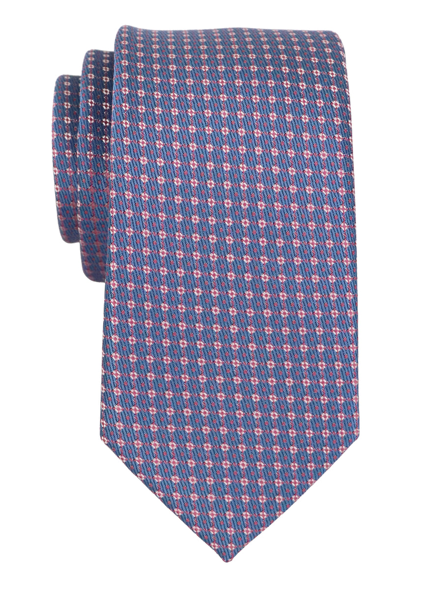 T.O. 37912 Boy's Tie - Neat - French Blue/Pink