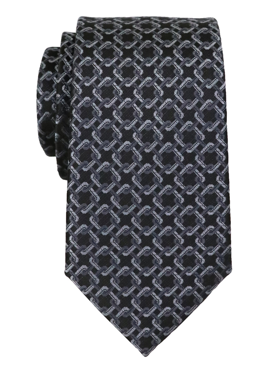 T.O. 37915 Boy's Tie - Geo - Black/ Silver