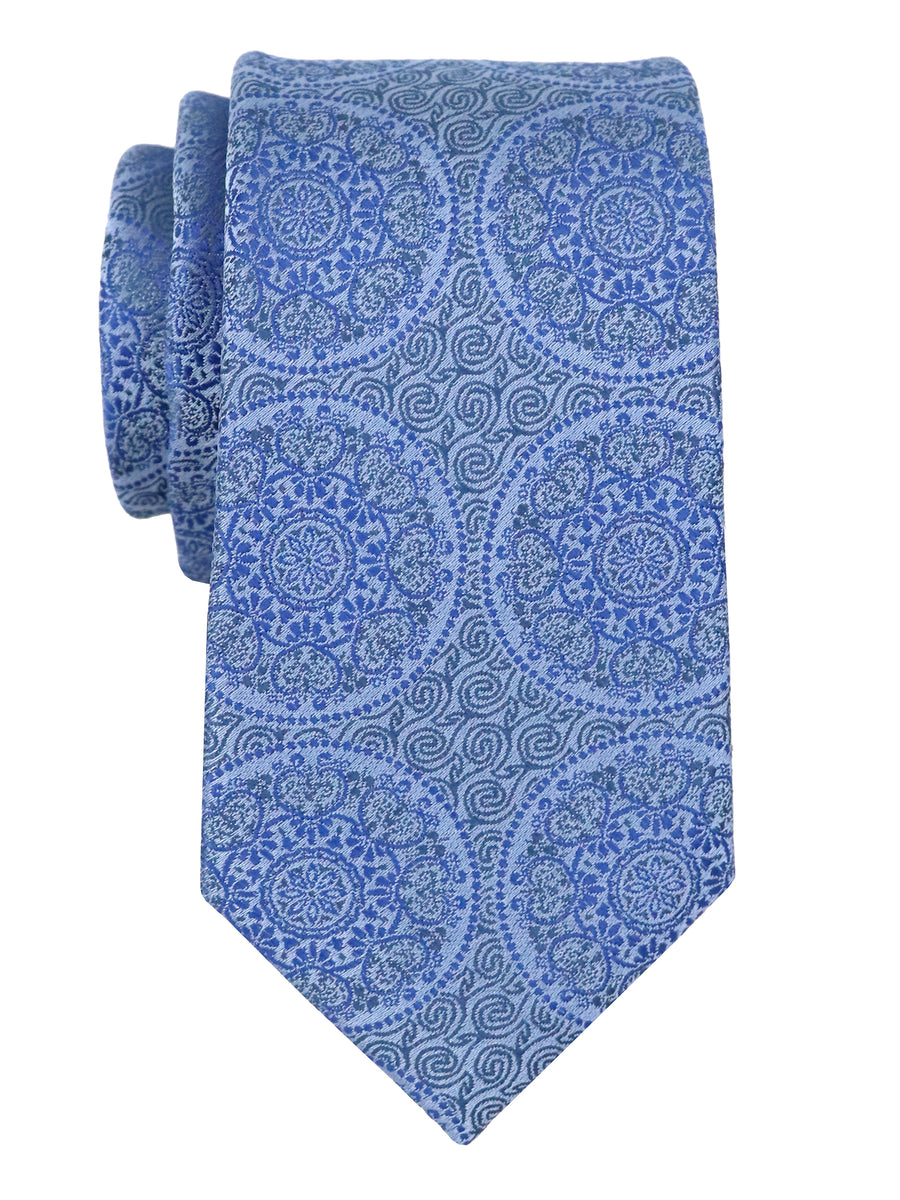 T.O. 37917 Boy's Tie - Medallion - Grey/Royal