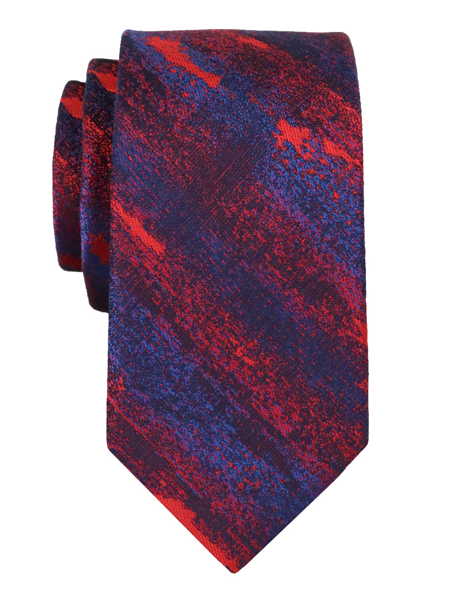 T.O. 37918 Boy's Tie - Abstract - Red/Royal