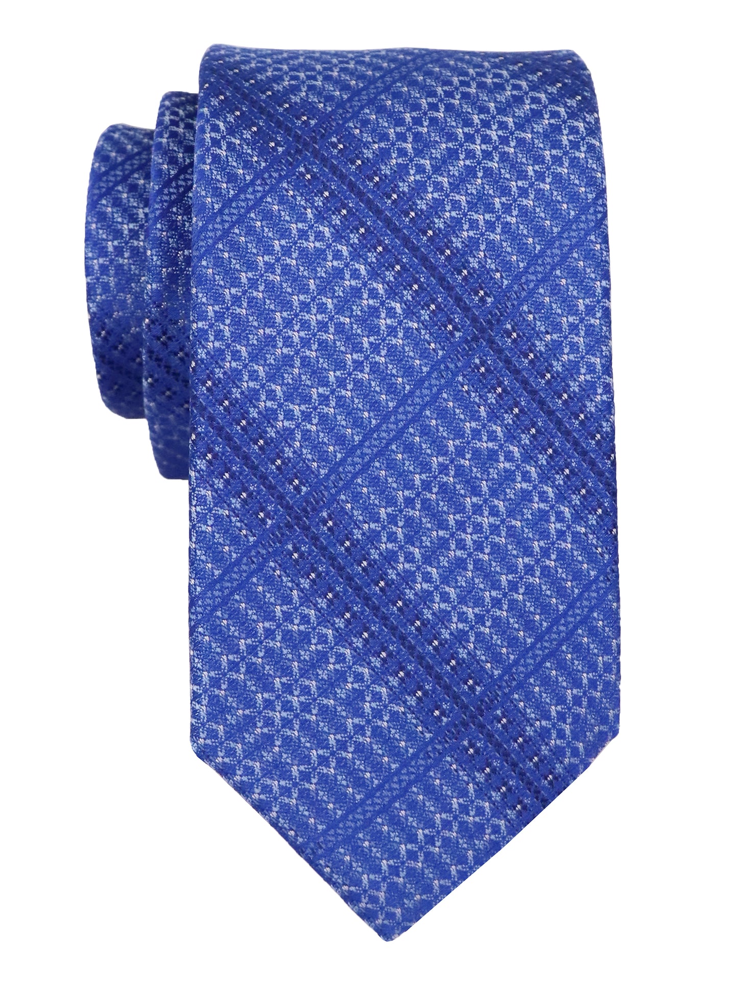 T.O. 37920 Boy's Tie - Plaid - Royal/Navy