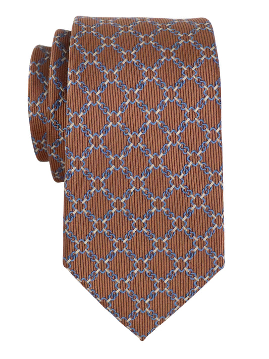 T.O. 37921 Boy's Tie - Check - Umber/Blue