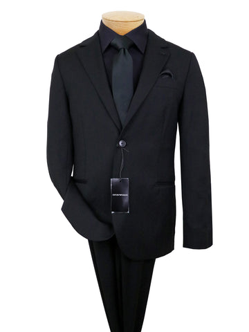 Image of Emporio Armani 38059 Boy's Suit - Solid - Black