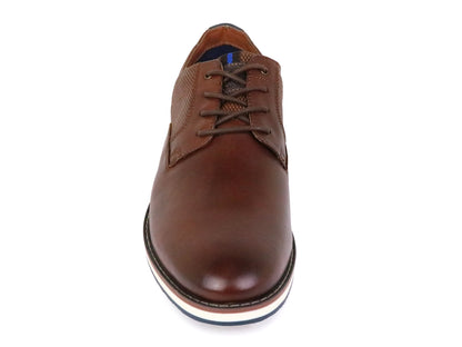 Nunn Bush 38071 Young Men's Shoes - Circuit Point Toe Oxford - Cognac