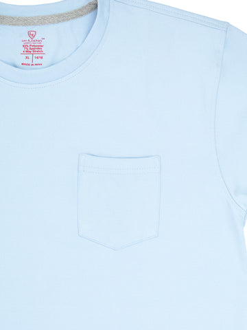 Image of Leo & Zachary 38299 Boy's Short Sleeve Tee - Stretch - Powder