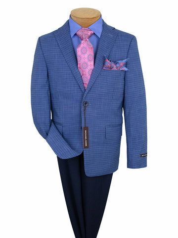 Image of Michael Kors 38382 Boy's Sport Coat - Check - Blue