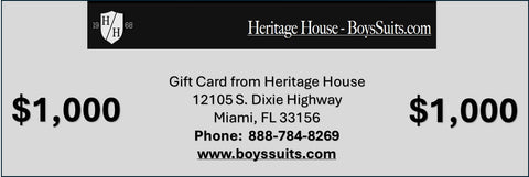 Image of Heritage House - The Boy's Suit Source - Gift Card