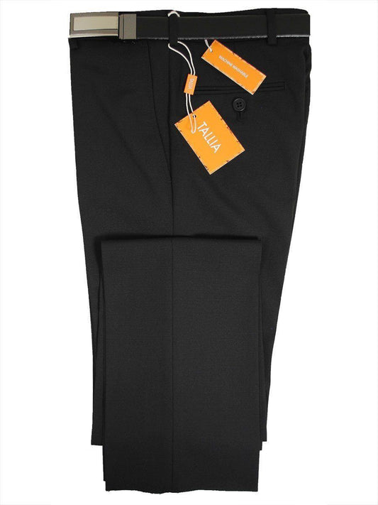 Tallia 14362 Boy's Dress Pants - Skinny Fit - Textured Weave - Black