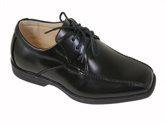 Florsheim 16493 Black Boy's Dress Shoes - Oxford - Bicycle Toe - Leather