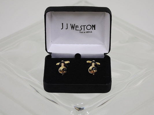 Boy's Cuff links 16575 Gold/Black