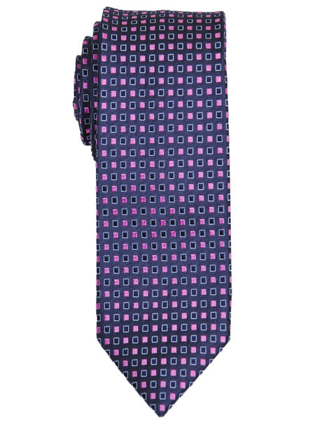 Boy's Tie 17422 Grey/Pink/Navy - Heritage House Boy's Suits
