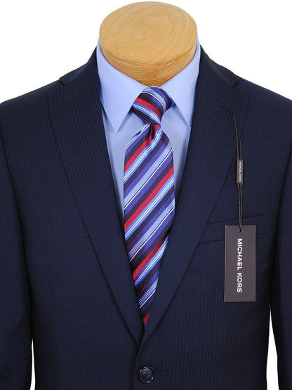 Michael Kors 17531 Navy Boy's Suit - Tonal Stripe - 100% Tropical Worsted Wool - Lined Boys Suit Michael Kors 