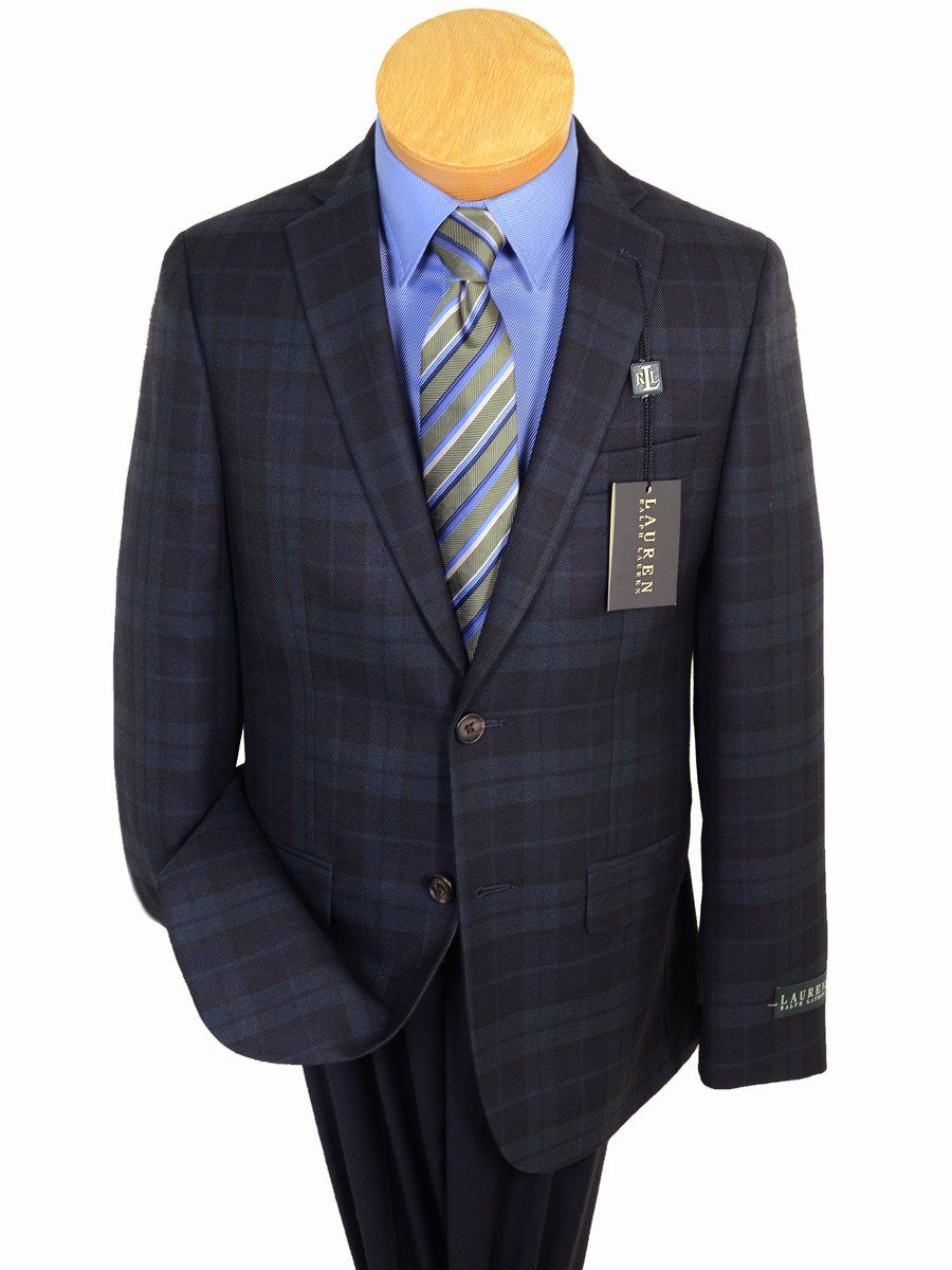 Lauren Ralph Lauren 17906 Navy /Green Boy's Sports Coat/ Jacket - Black Watch Tartan Plaid - 65% Polyester / 35% Rayon Boys Sport Coat Lauren 