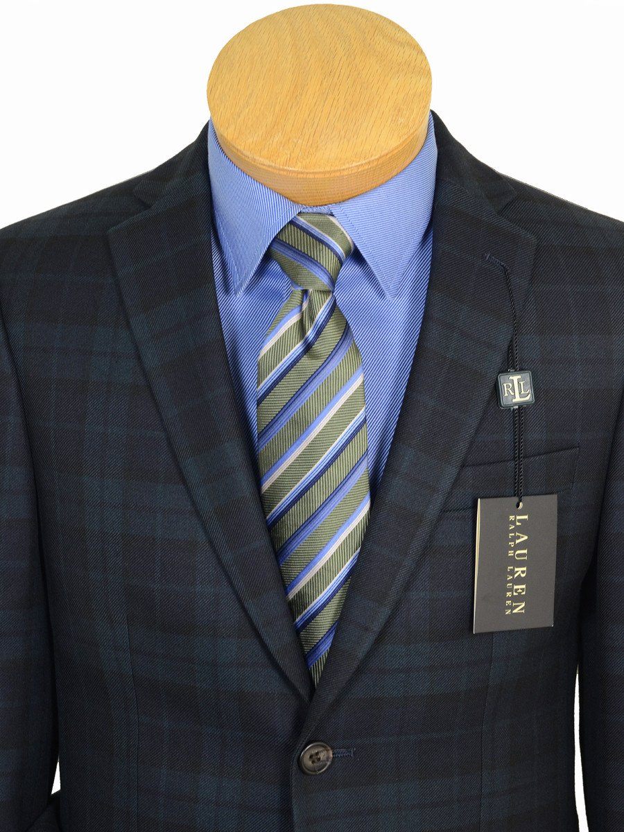 Lauren Ralph Lauren 17906 Navy /Green Boy's Sports Coat/ Jacket - Black Watch Tartan Plaid - 65% Polyester / 35% Rayon Boys Sport Coat Lauren 