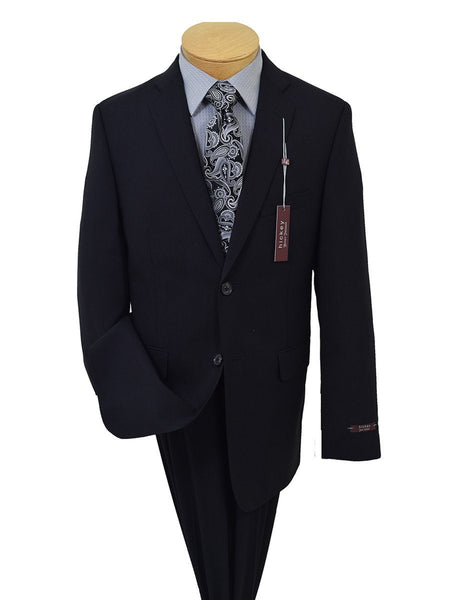 Hickey Freeman 19047 98% Wool / 2% Elastane Boy's Suit - Solid - Black ...