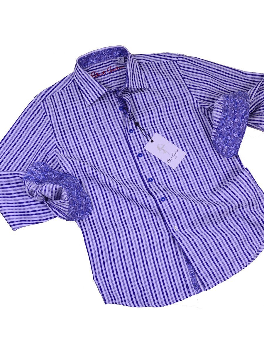 Boy's Sport Shirt 20291 Navy Boys Sport Shirt Robert Graham 